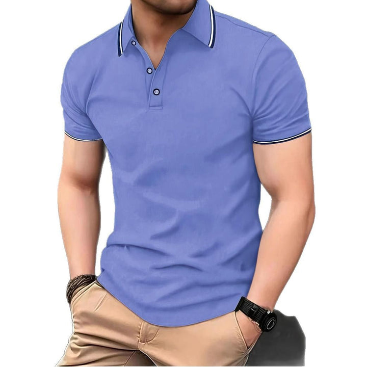 Herren Poloshirt mit modernem Kragen und sportlichem Schnitt Echoarchiv
