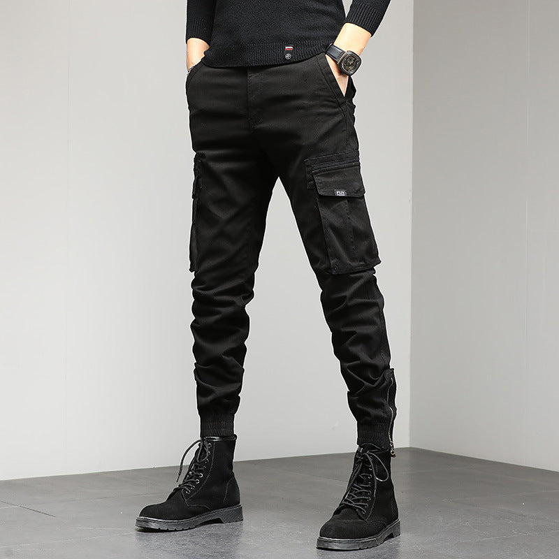 Herren stylische Cargohose mit elastischem Bund und praktischen Taschen Echoarchiv