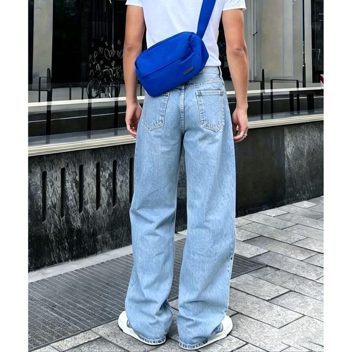 Damen Modische Weit Geschnittene Jeans Echoarchiv