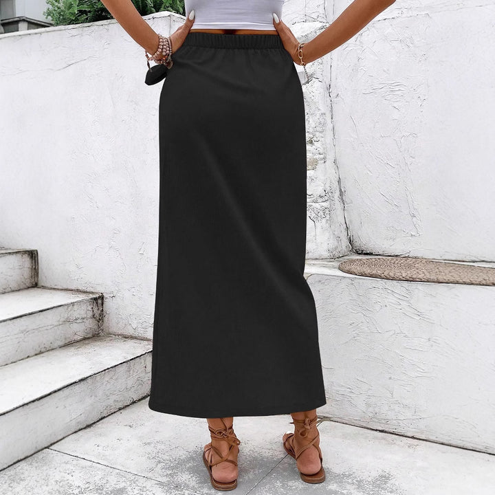 Damen Eleganter Wickelrock mit Schleifendetail Echo Archiv