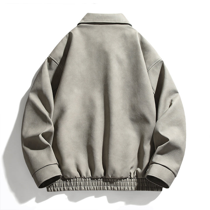 Herren lässige Utility-Jacke mit praktischen Taschen und elastischem Bund Echoarchiv