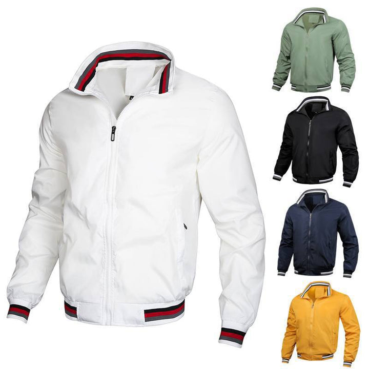 Herren sportliche Windjacke mit strukturiertem Kragen und atmungsaktiver Technologie Echoarchiv