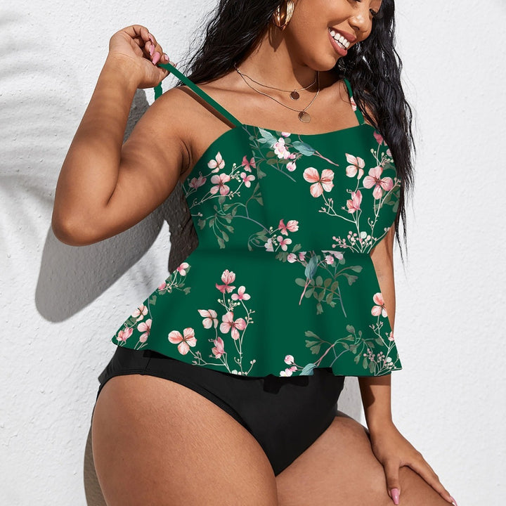 Damen Tankini mit schwingendem Rock und floralem Design Echo Archiv