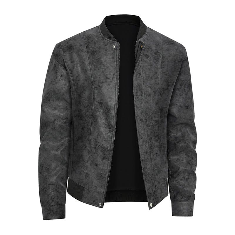 Herren lässige Vintage Lederjacke Echoarchiv