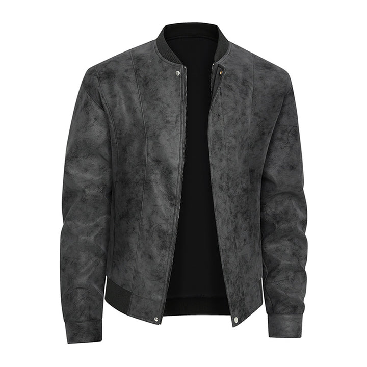 Herren lässige Vintage Lederjacke Echoarchiv