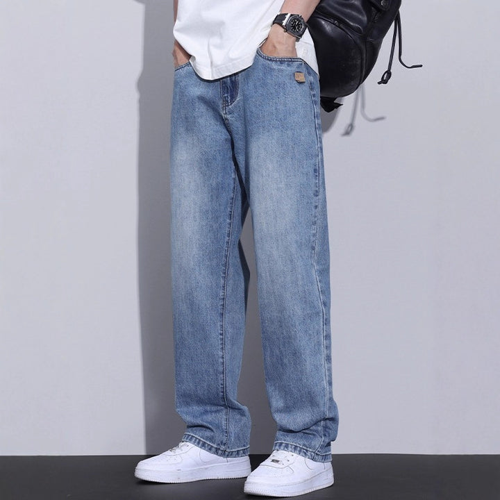 Herren Bequeme Weitbein-Jeans Echoarchiv