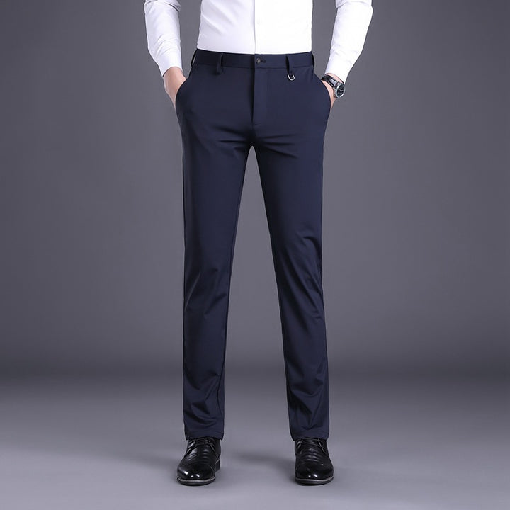 Herren elegante Businesshose mit atmungsaktivem Material und schmalem Schnitt Echoarchiv