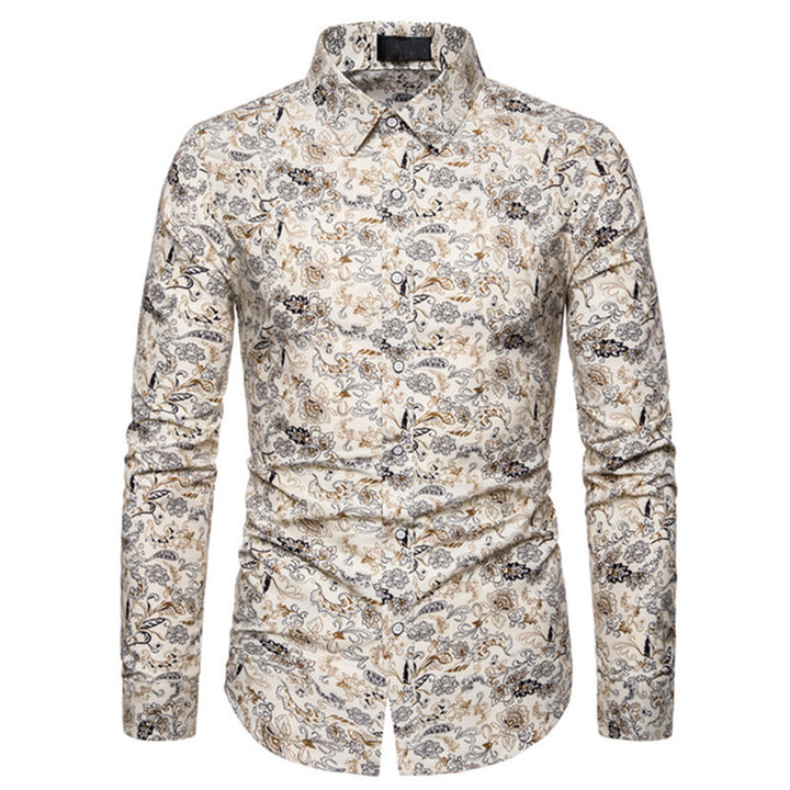 Herren Elegantes und stilvolles Hemd mit floralem Muster Echoarchiv