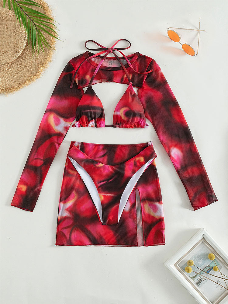 Damen Bikiniset mit langärmligem Oberteil Echo Archiv