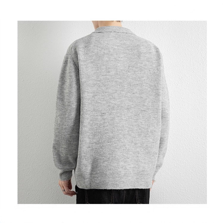 Herrenpullover mit Knopfleiste Echo Archive