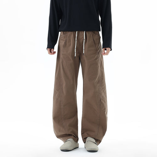 Herren Weite Freizeit-Hose mit elastischem Tunnelzugbund, diagonalem Eingriffstaschen‑Design und Knie‑Paneelen Echo Archiv