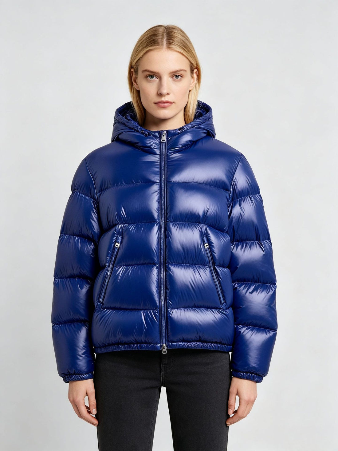 Damen Stylische Daunenjacke mit Kapuze – Célinea