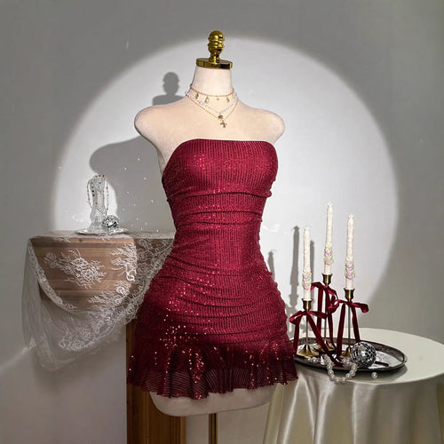 Damen Glamouröses Pailletten Kleid Echo Archiv
