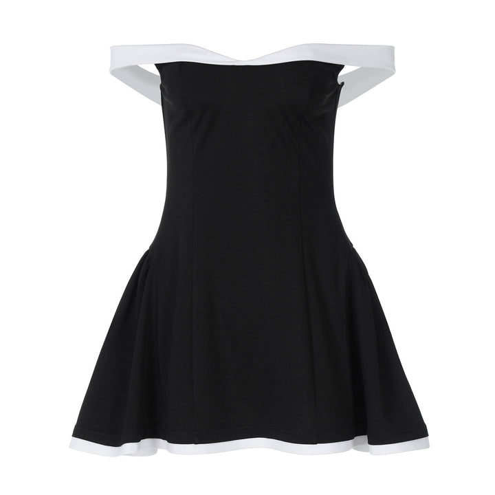 Damen Schulterfreies Abendkleid mit ausgestelltem Rock Echo Archiv