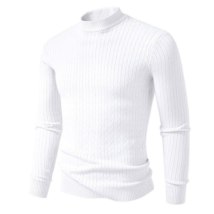 Herren Rollkragenpullover aus strukturiertem Strick Echoarchiv