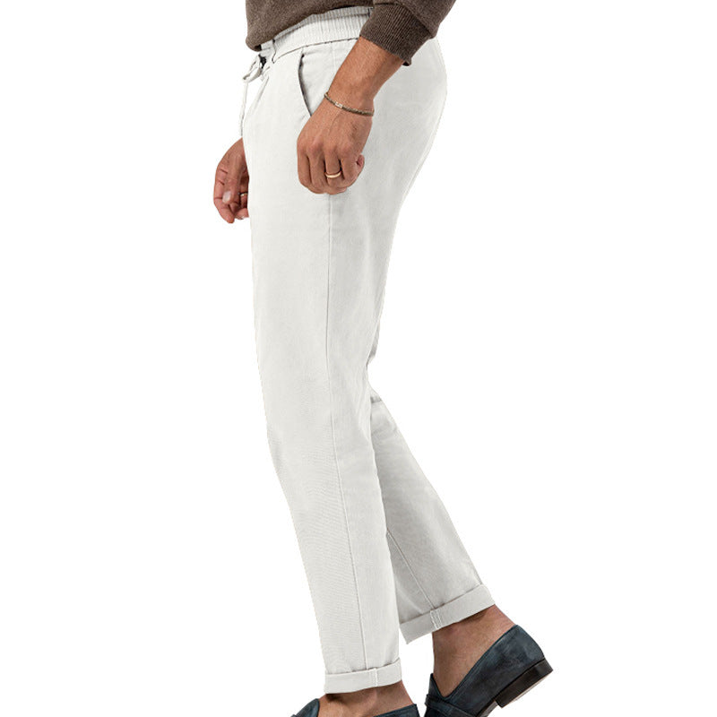 Herren modische Sommer-Cargo-Hose mit elastischem Bund und verstellbarem Kordelzug Echoarchiv