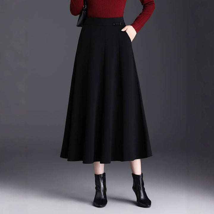 Damen Eleganter Maxirock mit hochfließendem Schnitt Echo Archiv