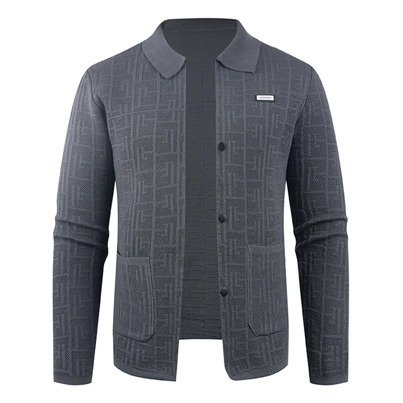 Herren modische Strickjacke mit einzigartigem Muster Echoarchiv