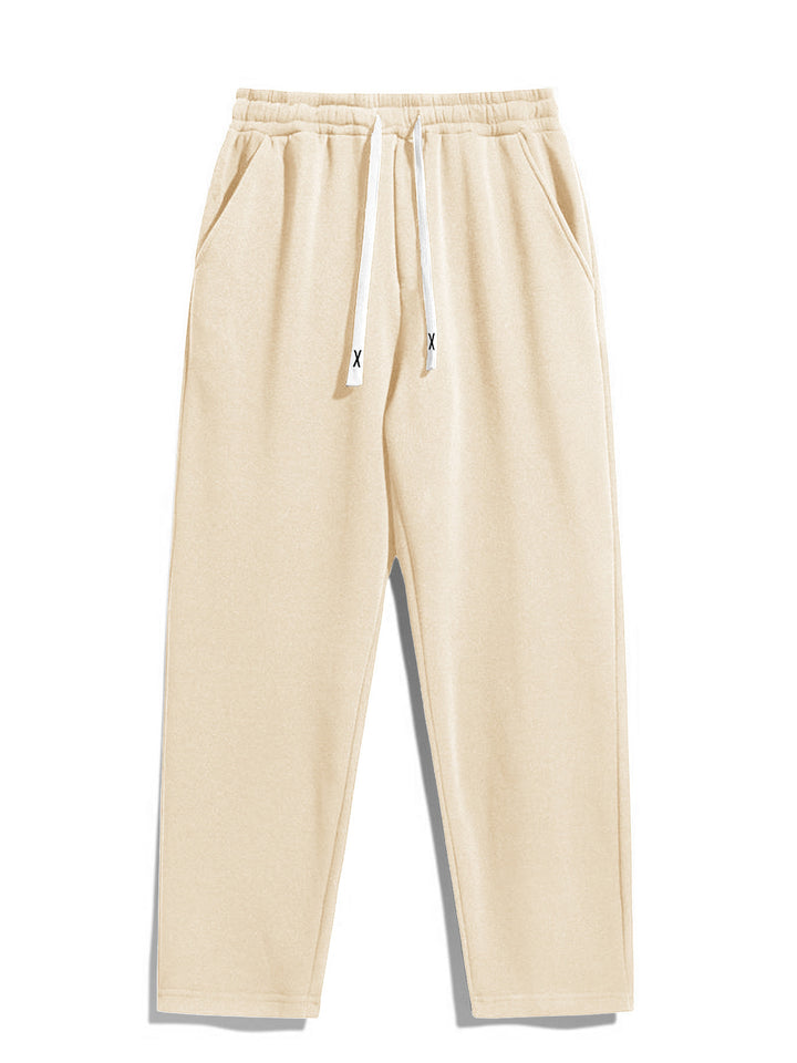 Damen Taillierte Fleece-Jogginghose mit hohem Komfortbund, Kordelzug & Seitentaschen Echo Archiv