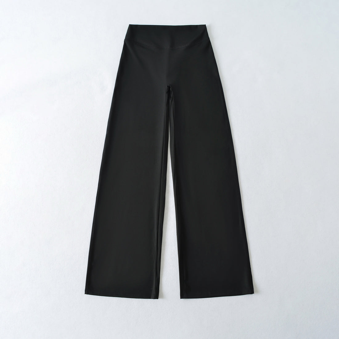 Damen Weite High Waist Loungehose aus Stretchjersey mit fließendem Schlag Echoarchiv
