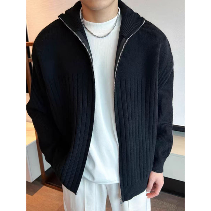 Herren Modische Strickjacke mit Reißverschluss Echo Archiv