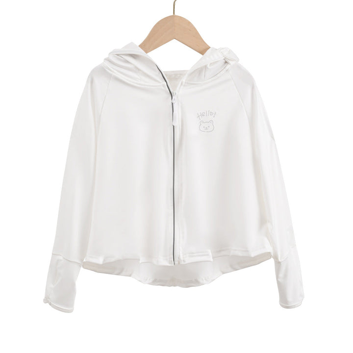 Damen Leichte Kapuzenjacke mit verspieltem Motiv Echo Archiv