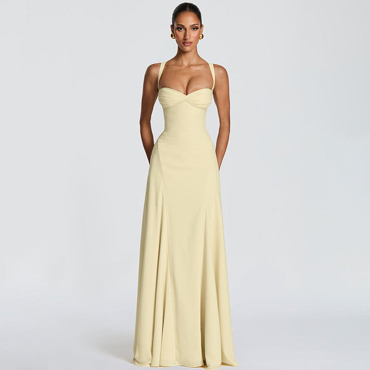 Damen Elegantes Maxikleid mit raffinierten Trägerdetails und schmeichelndem Schnitt Echo Archiv
