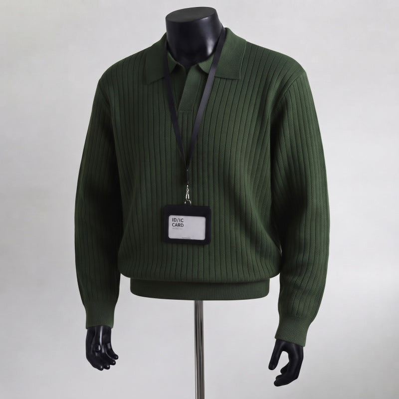 Herren Struktur Pullover Echo Archiv