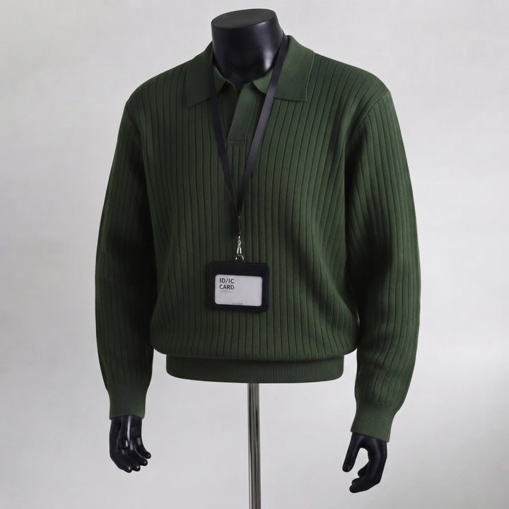 Herren Struktur Pullover Echo Archiv