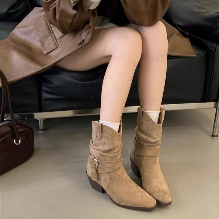 Damen Elegante und bequeme Western-Stiefel Echo Archiv