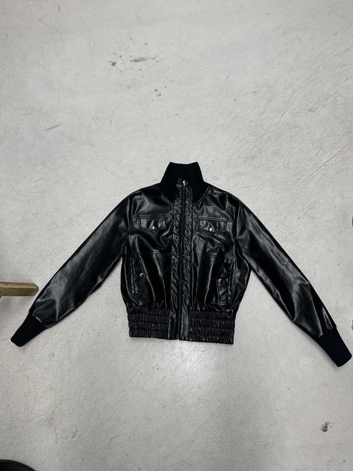 Damen Lederoptik-Bomberjacke Echo Archiv