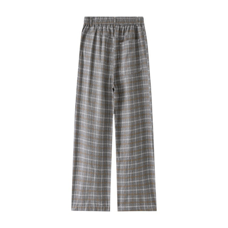 Damen Hochtaillierte weite karierte Culotte‑Hose mit Bügelfalte Echo Archiv