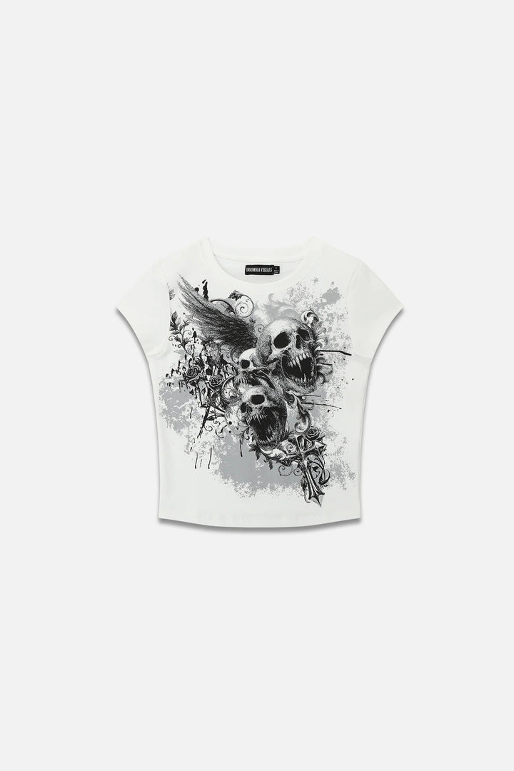 Damen Grafisches T-Shirt mit auffälligem Design Echo Archiv