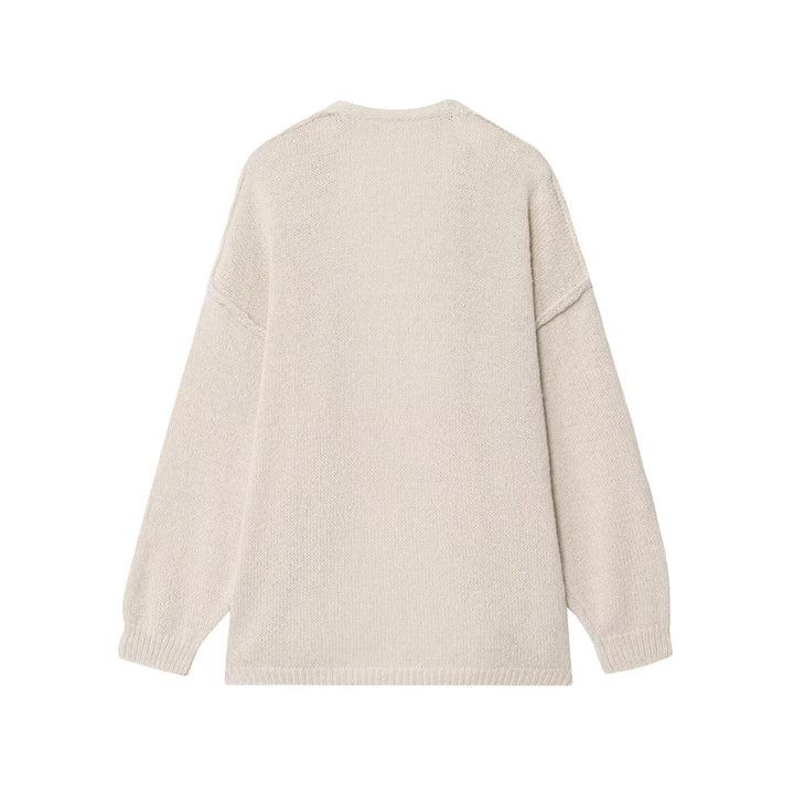 Damen Oversize Strickcardigan mit Ballonärmeln und offener Front Echo Archiv