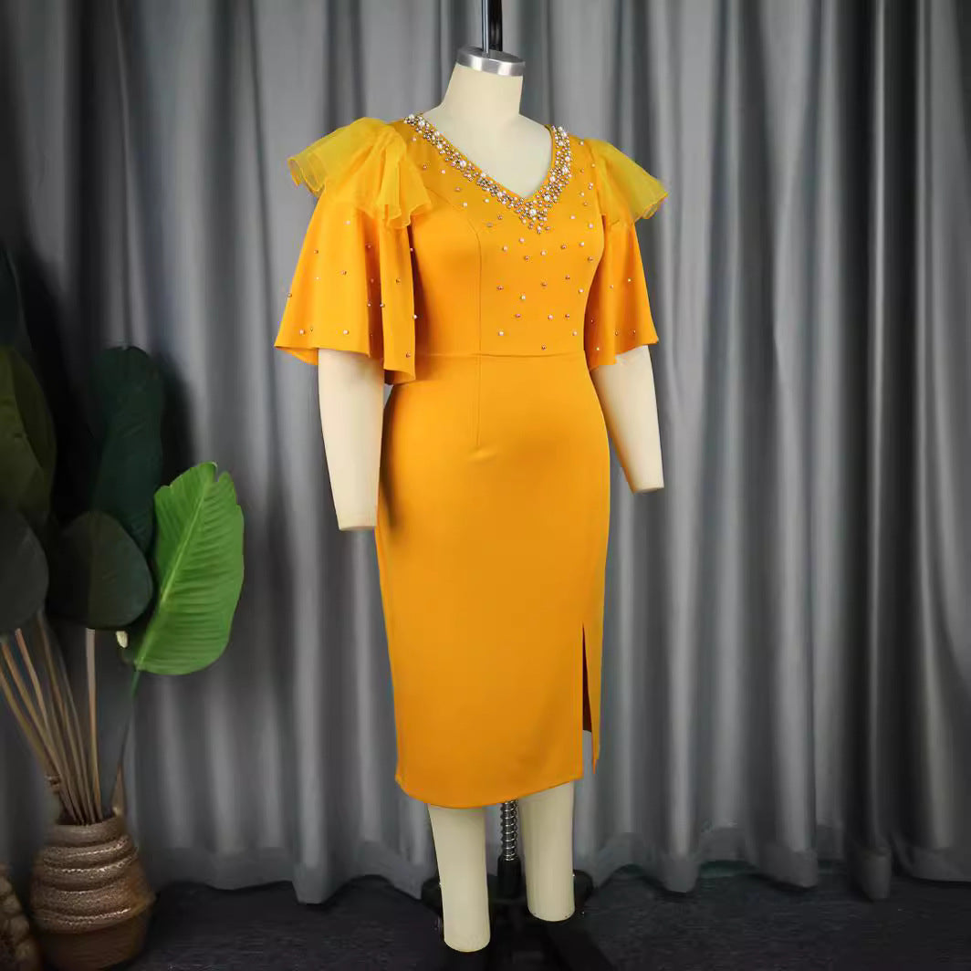 Damen Elegantes Cocktailkleid mit funkelnden Applikationen Echo Archiv