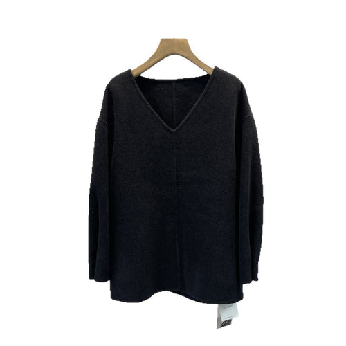 Damen Relaxed Fit V-Ausschnitt Pullover Echoarchiv