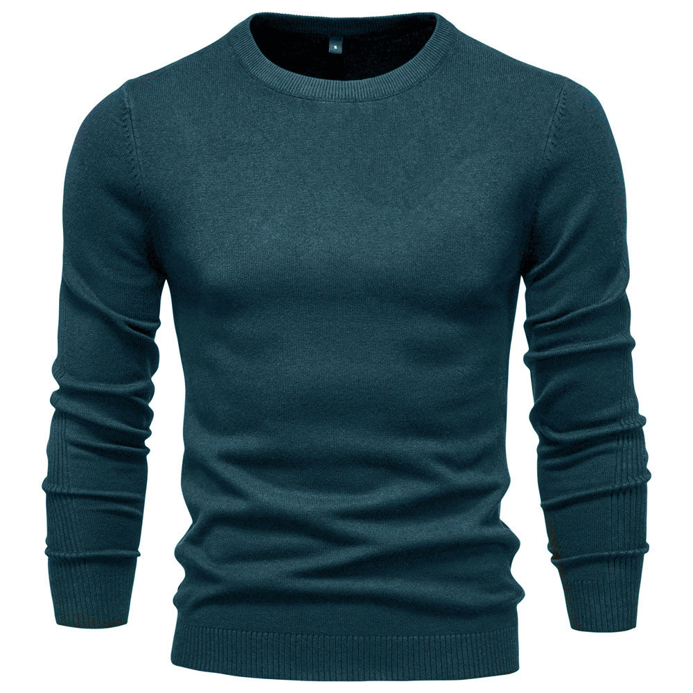 Herren Rundhals Pullover aus hochwertiger Baumwolle – Norvane