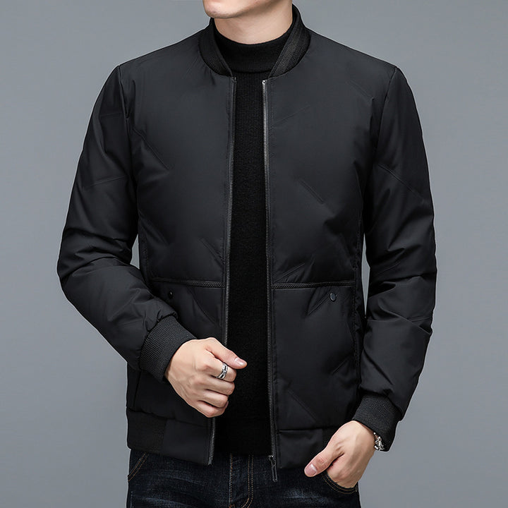 Herren Sportliche Bomberjacke mit elastischen Bündchen und Taschen Echoarchiv