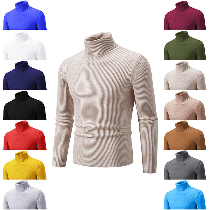Herren Rollkragenpullover aus feinem Rippstrick Echoarchiv 1758806066