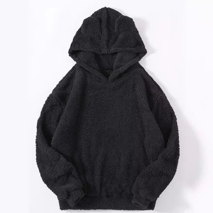 Damen nan kuscheliger Teddy-Hoodie mit Ohren, elastischem Bund und extra weichem Plüsch Echo Archiv