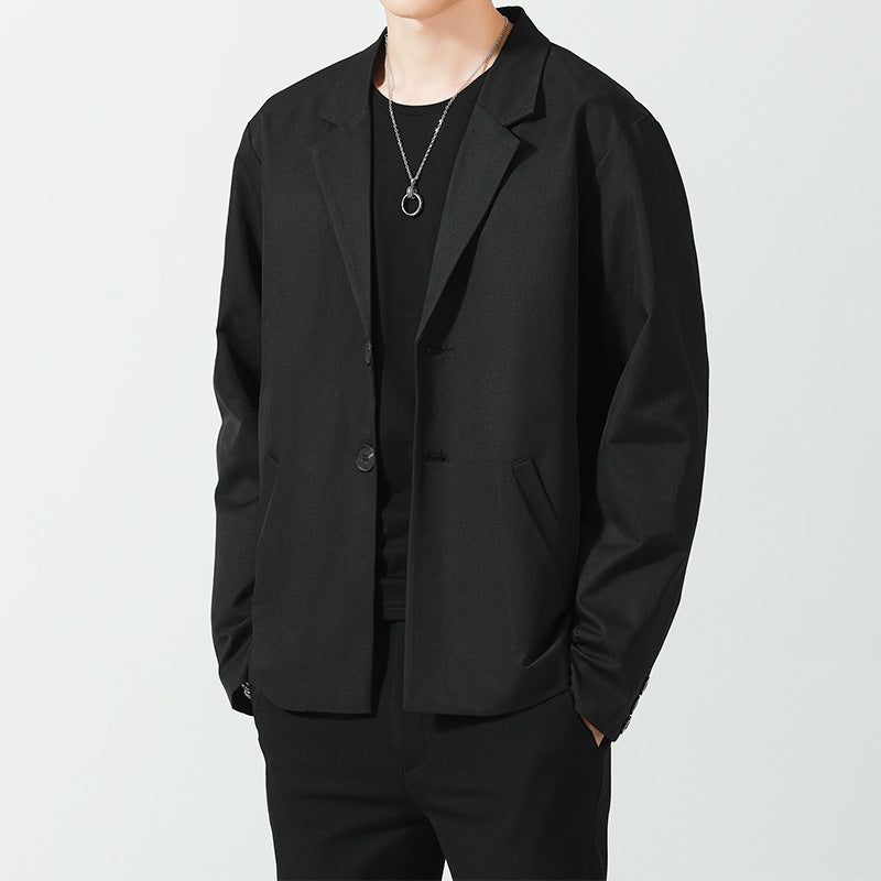 Herren Relaxed-Fit Baumwollmix Oversize-Sakko mit Zwei-Knopf-Verschluss Echo Archiv