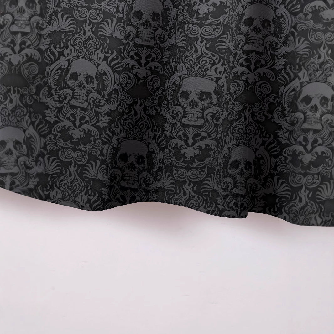 Herren Kurzarm Poloshirt mit einzigartigem Totenkopf-Design und atmungsaktivem Material Echoarchiv