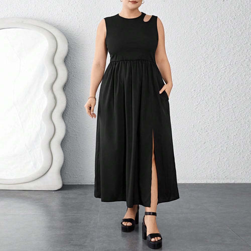 Damen Maxikleid mit seitlichem Schlitz und elegantem Design Echo Archiv