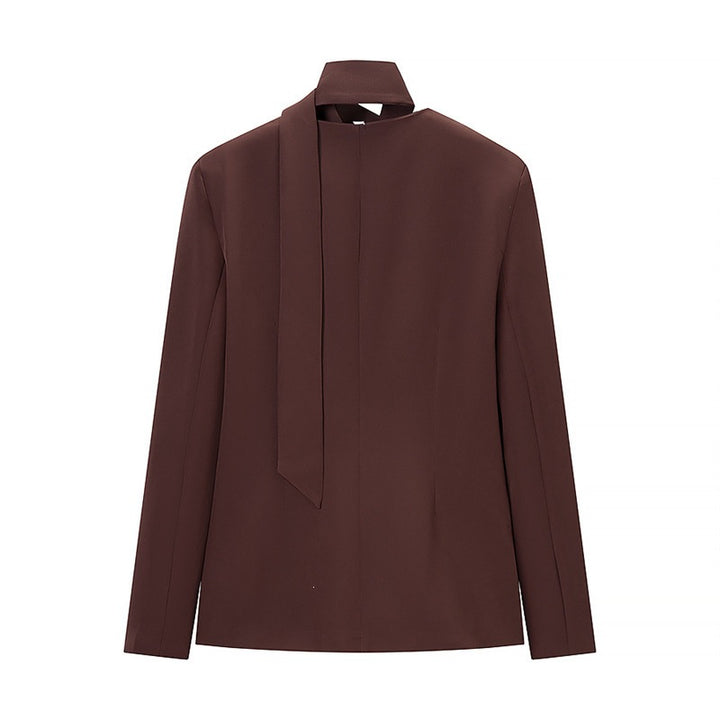 Damen Taillierter Blazer mit Schluppe, V‑Ausschnitt und Pattentaschen Echo Archiv