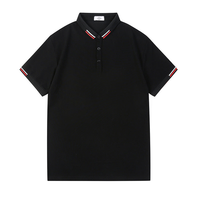 Herren Polo-Shirt mit kontrastierenden Kragen und Ärmel Echoarchiv
