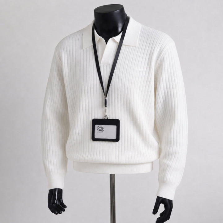 Herren Struktur Pullover Echo Archiv