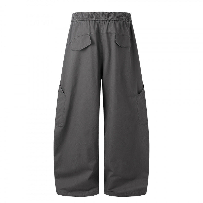 Damen Weite Cargo-Culotte-Hose mit elastischem Bund und multifunktionalen Aufsatztaschen Echo Archiv