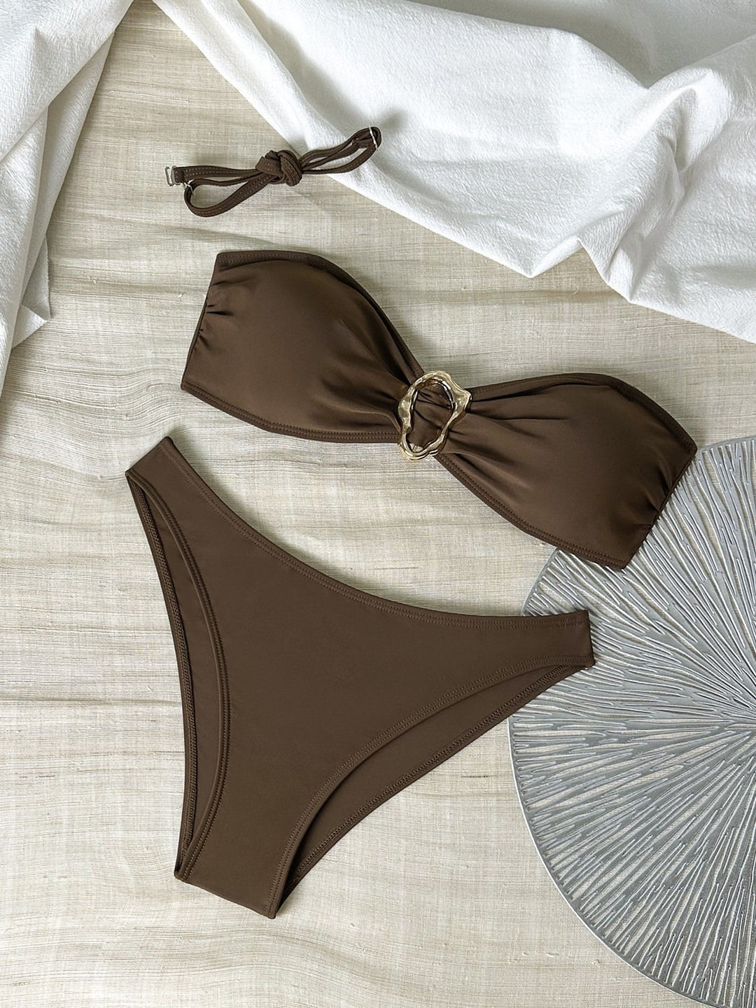 Damen Bandeau-Bikini Set mit verstellbaren Trägern Echo Archiv