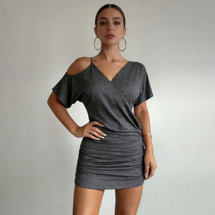 Damen Wickeloberteil mit asymmetrischem Schnitt und lässigem Design Echo Archiv