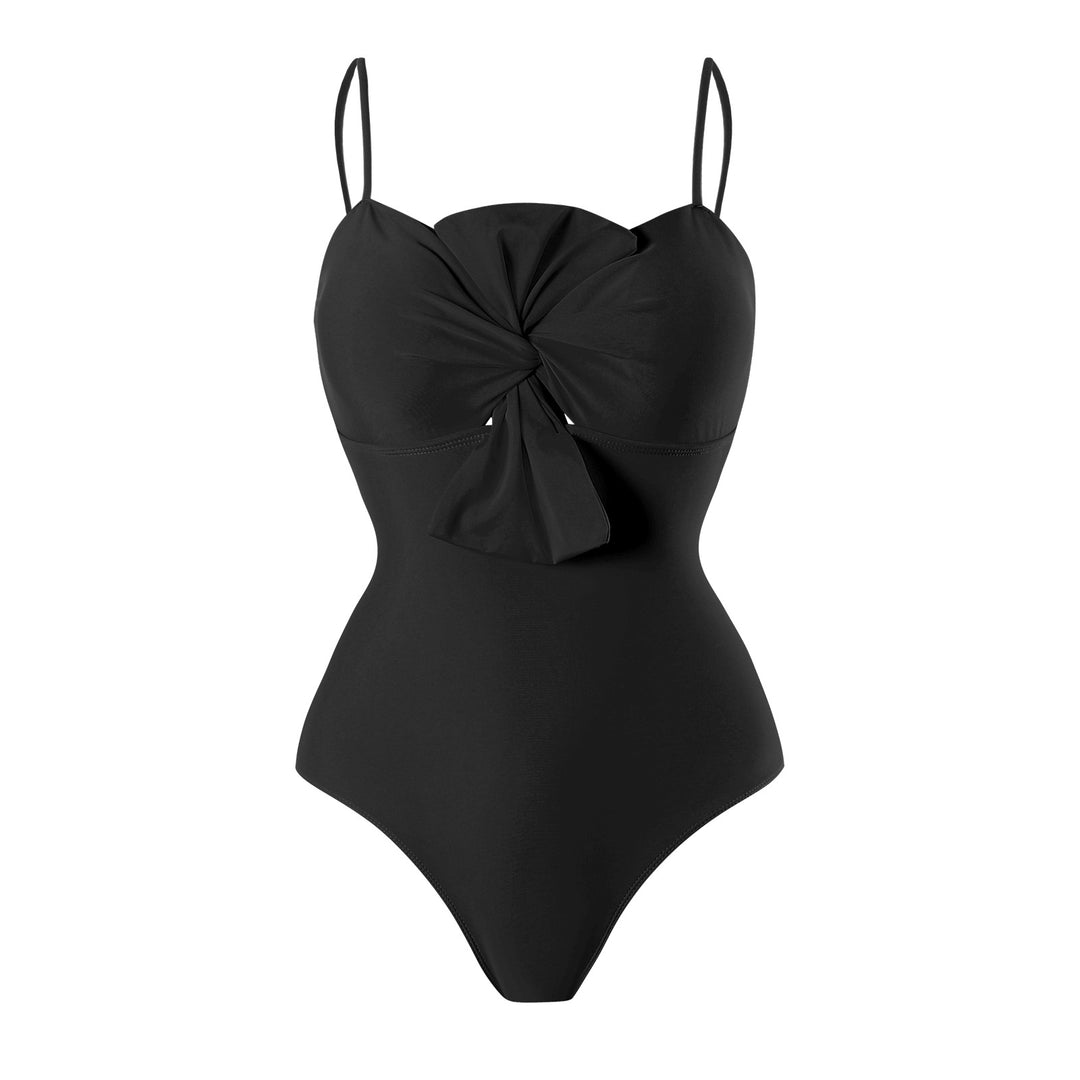 Damen Badeanzug mit elegantem Wickeldesign und floralem Pareo Echo Archiv